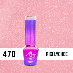 Гель лак для ногтей Molly Lac - Macarons Rici Lychee 5ml Но. 470 цена и информация | Лаки, укрепители для ногтей | pigu.lt