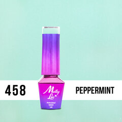 Gelinis nagų lakas Molly Lac - BonBons Peppermint Nr 458, 5ml kaina ir informacija | Nagų lakai, stiprintojai | pigu.lt