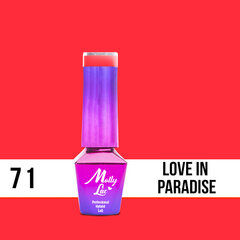 Gelinis nagų lakas Molly Lac - Women in Paradise - Love in Paradise Nr 71, 5ml kaina ir informacija | Nagų lakai, stiprintojai | pigu.lt