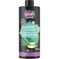Питательный шампунь Ronney_Aloe Ceramides Professional Shampoo Nourishing, 1000 мл цена и информация | Шампуни | pigu.lt