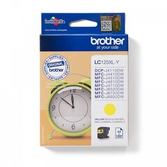 Brother LC-125XLY LC125XLY rašalo kasetė, geltona kaina ir informacija | Kasetės rašaliniams spausdintuvams | pigu.lt