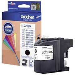 Brother Ink LC-223BK, juoda kaina ir informacija | Kasetės rašaliniams spausdintuvams | pigu.lt