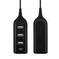 Goodbuy USB skirstytuvas (koncentratorius) USB 2.0 - 4 x USB 2.0 juoda kaina ir informacija | Adapteriai, USB šakotuvai | pigu.lt