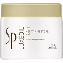 Maitinamoji plaukų kaukė Wella Professionals SP Luxe Oil Keratin Restore 400 ml kaina ir informacija | Priemonės plaukų stiprinimui | pigu.lt