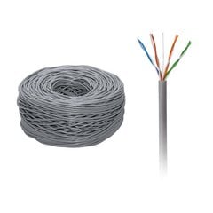 Tinklo kabelis UTP 4x2 0.5CCA 1m kaina ir informacija | Kabeliai ir laidai | pigu.lt