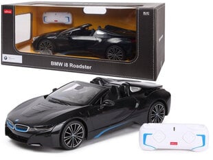 Nuotoliniu būdu valdomas automobilis BMW i8 Roadster, juodas kaina ir informacija | Žaislai berniukams | pigu.lt