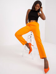 Женские брюки из ткани, ярко-оранжевого цвета цена и информация | Брюки | pigu.lt