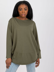Женская блуза цвета хаки Basic цена и информация | Женские блузки, рубашки | pigu.lt