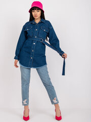 Женская синяя джинсовая рубашка цена и информация | Женские блузки, рубашки | pigu.lt
