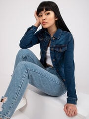 Женская темно-синяя джинсовая куртка цена и информация | Женские куртки | pigu.lt