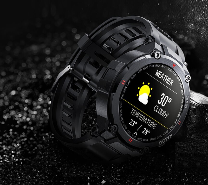 Rubicon RNCE73 Black kaina ir informacija | Išmanieji laikrodžiai (smartwatch) | pigu.lt