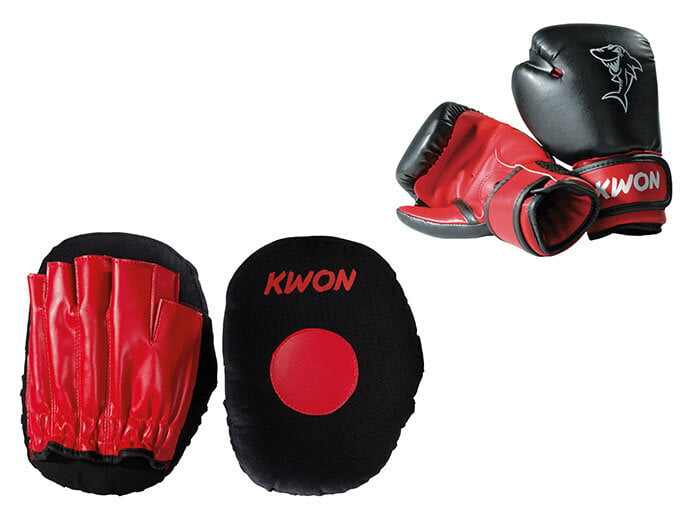 Bokso letenos KWON Soft ir vaikiškos bokso pirštinės Shark kaina | pigu.lt