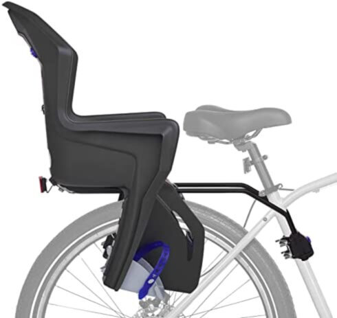 Galinė dviračio kėdutė vaikams Polisport Koolah FF, juoda kaina ir informacija | Dviračių kėdutės vaikams | pigu.lt
