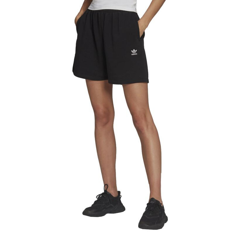 Šortai moterims Adidas Adicolor Essentials French Terry Shorts W HC0630, juodi kaina ir informacija | Moteriški šortai | pigu.lt