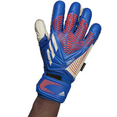 Vartininko pirštinės Adidas Predator GL Match Fingersave M H43739, mėlynos цена и информация | Перчатки вратаря | pigu.lt