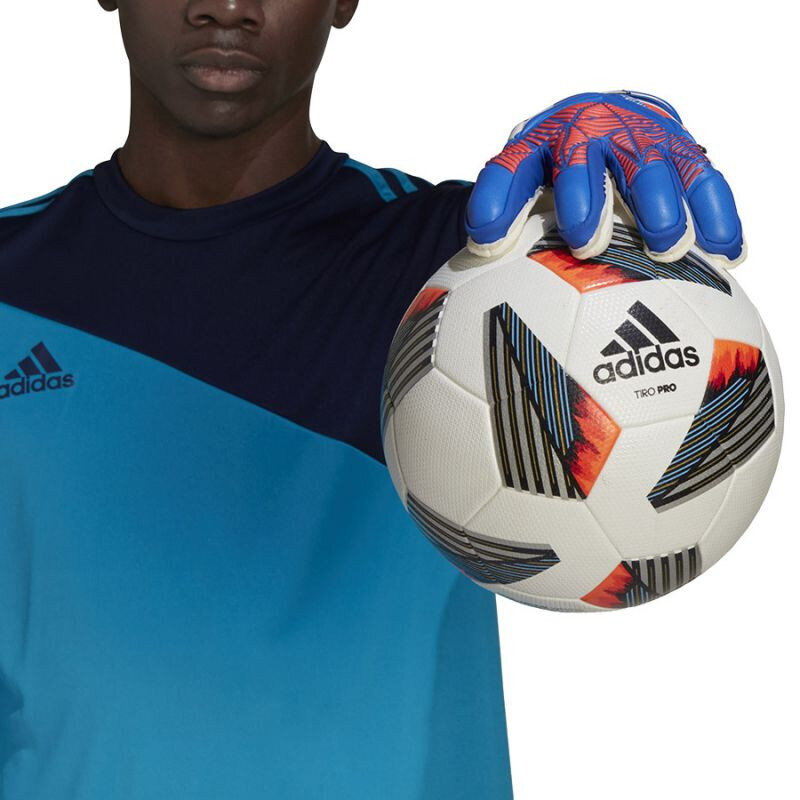 Vartininko pirštinės Adidas Predator GL Match Fingersave M H43739, mėlynos kaina ir informacija | Vartininko pirštinės | pigu.lt