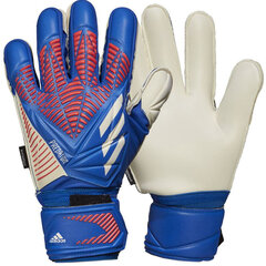 Vartininko pirštinės Adidas Predator GL Match Fingersave M H43739, mėlynos цена и информация | Перчатки вратаря | pigu.lt