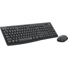 Klaviatūra ir belaidė pelė Logitech 920-009802, juoda цена и информация | Клавиатуры | pigu.lt