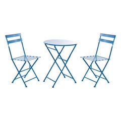 Стол и 2 стула DKD Home Decor, синий (3 шт.) цена и информация | Комплекты уличной мебели | pigu.lt