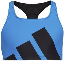 Купальник для девочек Adidas Yg Mh Bikini Blue Black HC9650, черный/синий цена и информация | Купальники для девочек | pigu.lt