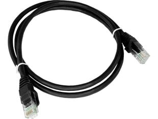 Сетевой кабель A-LAN KKU6ACZA2.0 Черный 2 м Cat6a U/UTP (UTP) цена и информация | Кабели и провода | pigu.lt