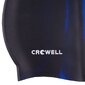 Maudymosi Kepuraitė Silikoninė Crowell Multi Flame Juodai Mėlyna col.01 kaina ir informacija | Plaukimo kepuraitės | pigu.lt