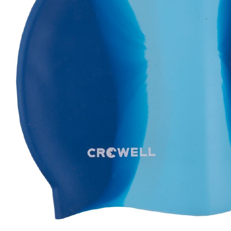 Maudymosi Kepuraitė Silikoninė Crowell Multi Flame Tamsiai Mėlyna-Mėlyna Col.04 цена и информация | Plaukimo kepuraitės | pigu.lt
