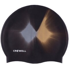 Шапочка для купания Crowell Multi Flame, силикон, черная Col.08 цена и информация | Шапочки для плавания | pigu.lt