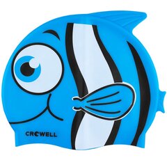 Купальные шляпы силиконовые для детей Crowell Nemo Jr Blue цена и информация | Шапочки для плавания | pigu.lt