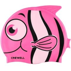 Купальная шляпа силиконовая для детей Crowell Nemo Jr Pink цена и информация | Шапочки для плавания | pigu.lt