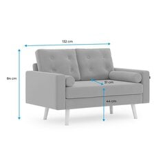 Sofa Homede Mandi 2P, pilka kaina ir informacija | Sofos | pigu.lt