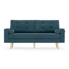 Sofa Homede Mandi 3P, mėlyna kaina ir informacija | Sofos | pigu.lt