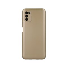 Metallic case for Samsung Galaxy A53 5G gold kaina ir informacija | Telefono dėklai | pigu.lt