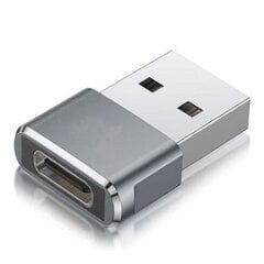 Переходник Fusion OTG USB 3.0 на USB-C 3.1, серебристого цвета цена и информация | Адаптеры, USB-разветвители | pigu.lt