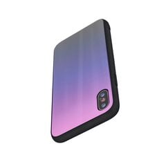 Aurora Glass case, skirtas Samsung Galaxy A32 4G, violetinis/juodas kaina ir informacija | Telefono dėklai | pigu.lt