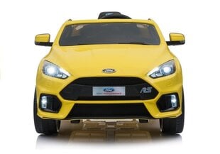 Vaikiškas vienvietis elektromobilis „Ford Focus RS“, geltonas kaina ir informacija | Elektromobiliai vaikams | pigu.lt