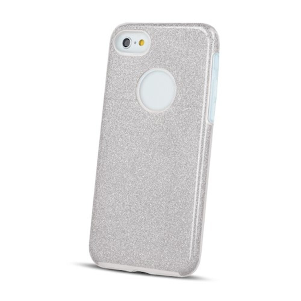 Glitter 3in1 case, skirtas Samsung A22 4G, sidabrinis kaina ir informacija | Telefono dėklai | pigu.lt