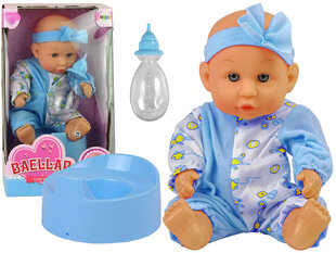 Кукла Blue Baby Doll Potty Drink Pee, 24 см цена и информация | Игрушки для девочек | pigu.lt