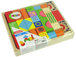 Medinės kaladėlės vaikams Lean Toys kaina ir informacija | Lavinamieji žaislai | pigu.lt