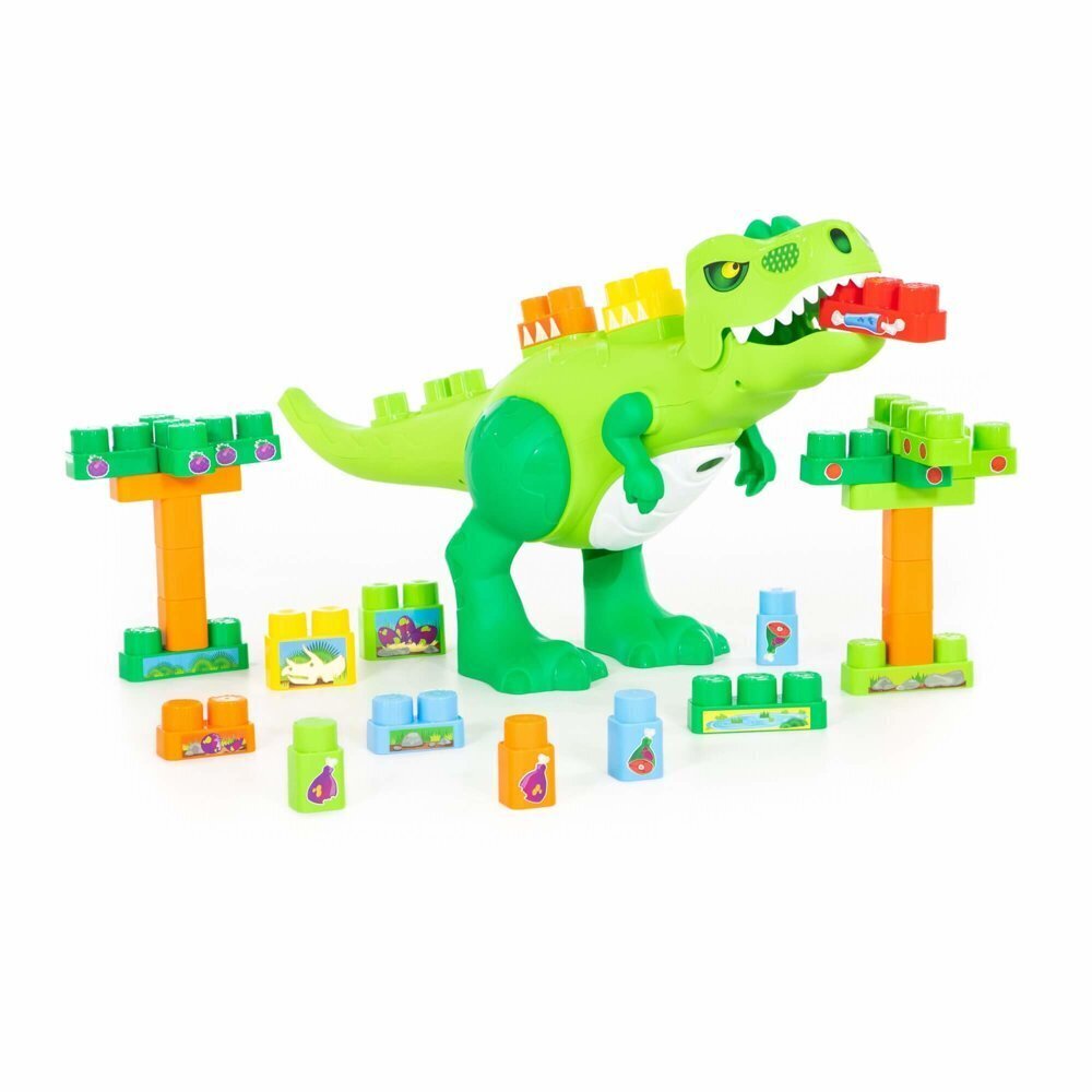 Konstruktorius - dinozauras, 30 detalių kaina ir informacija | Žaislai berniukams | pigu.lt