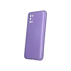 Metallic case, skirtas Samsung Galaxy A03S, violetinis kaina ir informacija | Telefono dėklai | pigu.lt