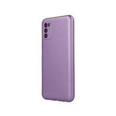 Metallic case, skirtas Samsung Galaxy A03S, violetinis kaina ir informacija | Telefono dėklai | pigu.lt