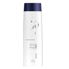 Geltonus tonus neutralizuojantis šampūnas šviesiems plaukams Wella Professionals SP Silver Blond 250 ml kaina ir informacija | Šampūnai | pigu.lt