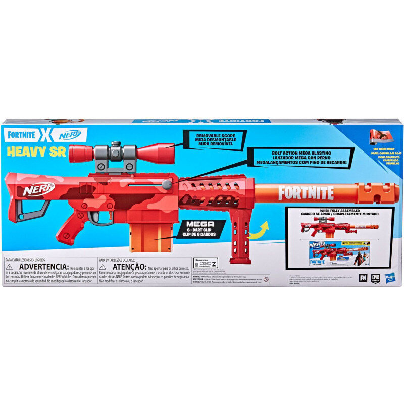 Žaislinis šautuvas Hasbro Nerf Fortnite Heavy SR F0928 kaina ir informacija | Žaislai berniukams | pigu.lt