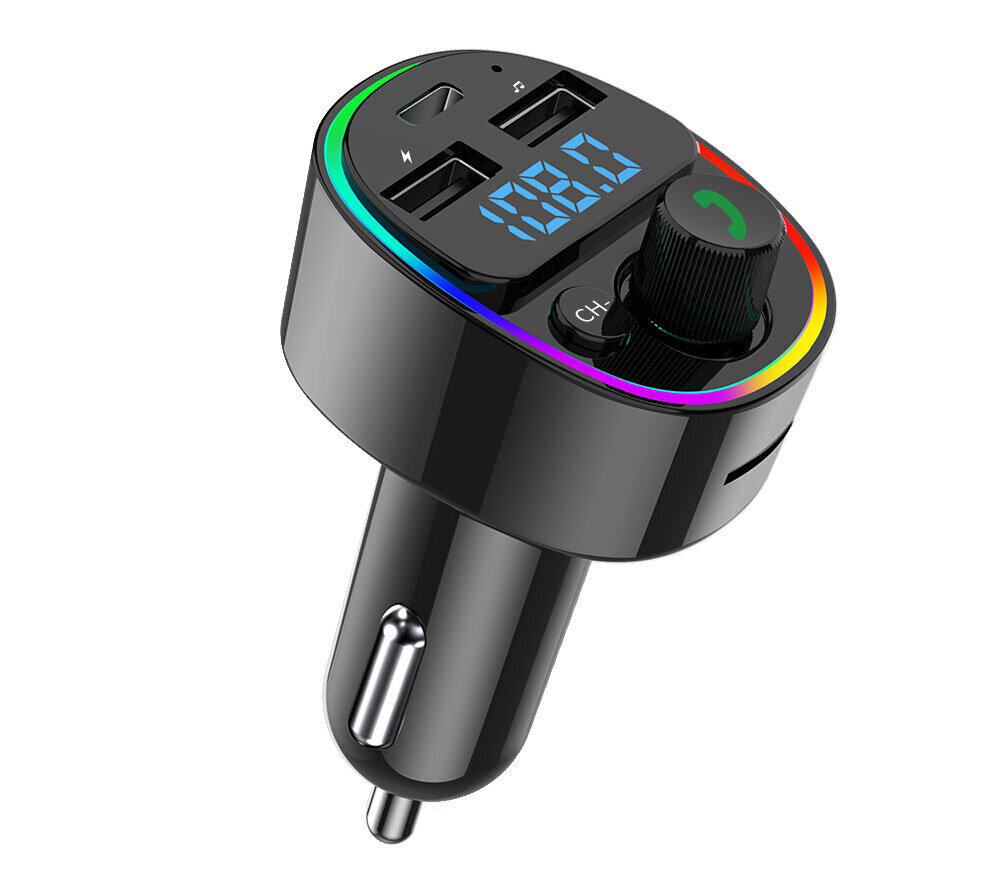 FM moduliatorius G67 BT 5.0, RGB, USBx2 + USB-C цена и информация | FM moduliatoriai | pigu.lt