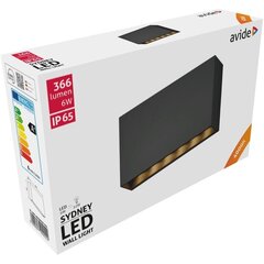 Lauko šviestuvas Avide sieninis Sydney LED 6W NW IP65 20cm kaina ir informacija | Lauko šviestuvai | pigu.lt