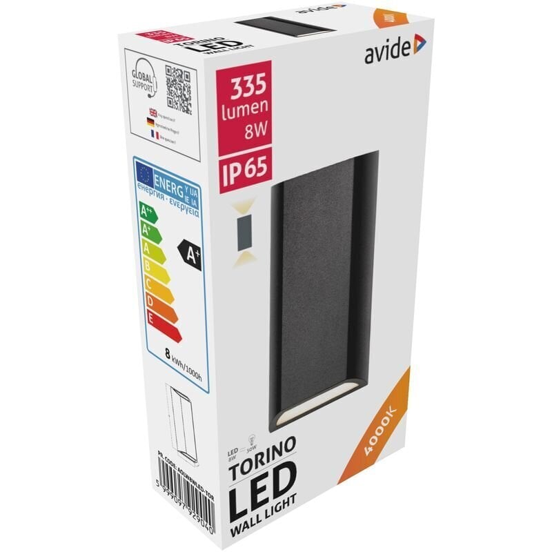 Lauko šviestuvas Avide Torino LED 8W IP65 цена и информация | Lauko šviestuvai | pigu.lt