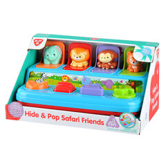 Edukacinis žaislas Hide & Pop Safari Friends Play Go Infant &Toddler, 2463 kaina ir informacija | Žaislai kūdikiams | pigu.lt