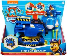 Транспортное средство Щенячий патруль (Paw Patrol) Rise N Rescue Chase, 6063637 цена и информация | Игрушки для мальчиков | pigu.lt