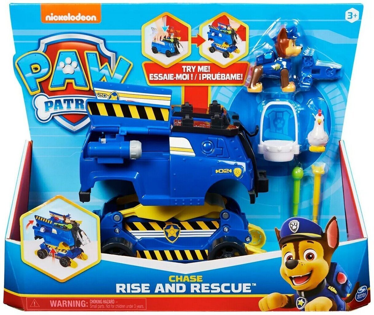 Transporto priemonė Šunyčiai Patruliai (Paw Patrol) Rise N Rescue Chase, 6063637 kaina ir informacija | Žaislai berniukams | pigu.lt